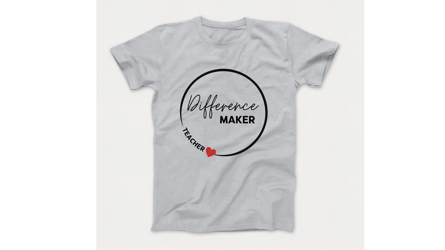 Difference Maker Teacher Autism Acceptance T-Shirt