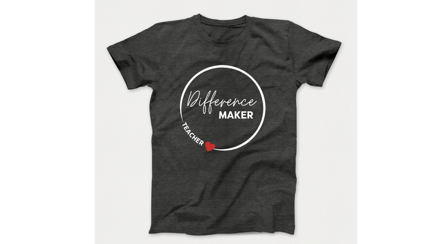 Difference Maker Teacher Autism Acceptance T-Shirt