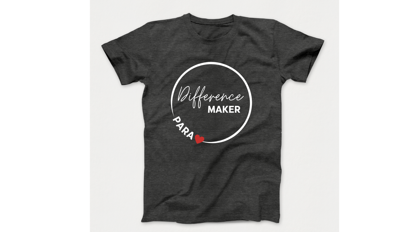 Difference Maker Para Professional Autism Acceptance T-Shirt