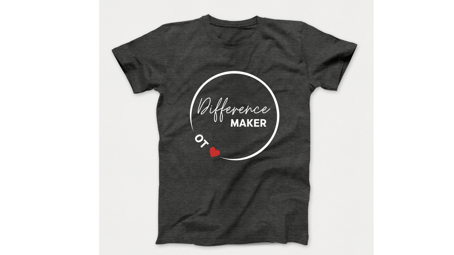 Difference Maker Occupational Therapist Autism Acceptance T-Shirt