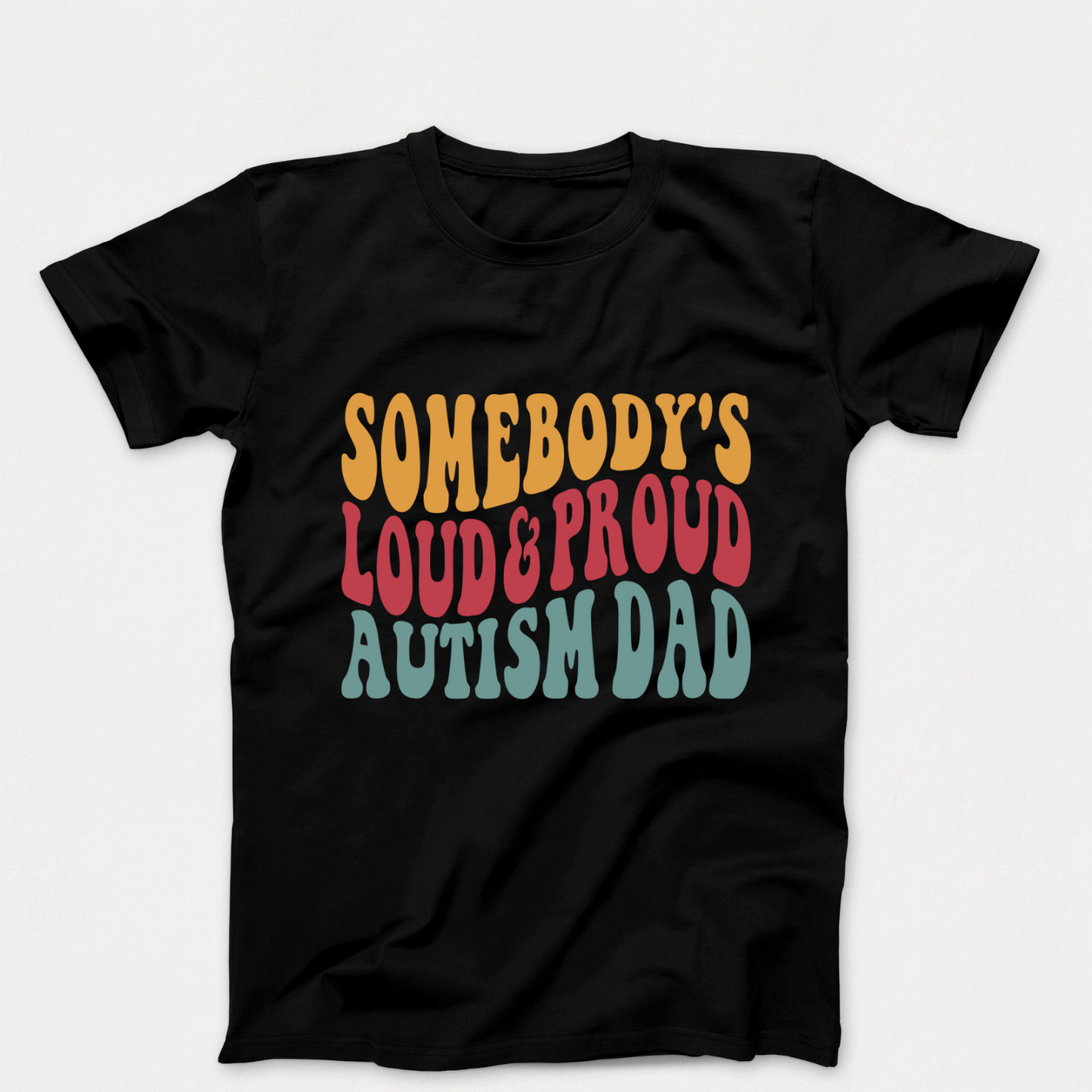 Celebrate Your Awesome Autistic Kid - Loud & Proud Autism Dad T-Shirt 2024