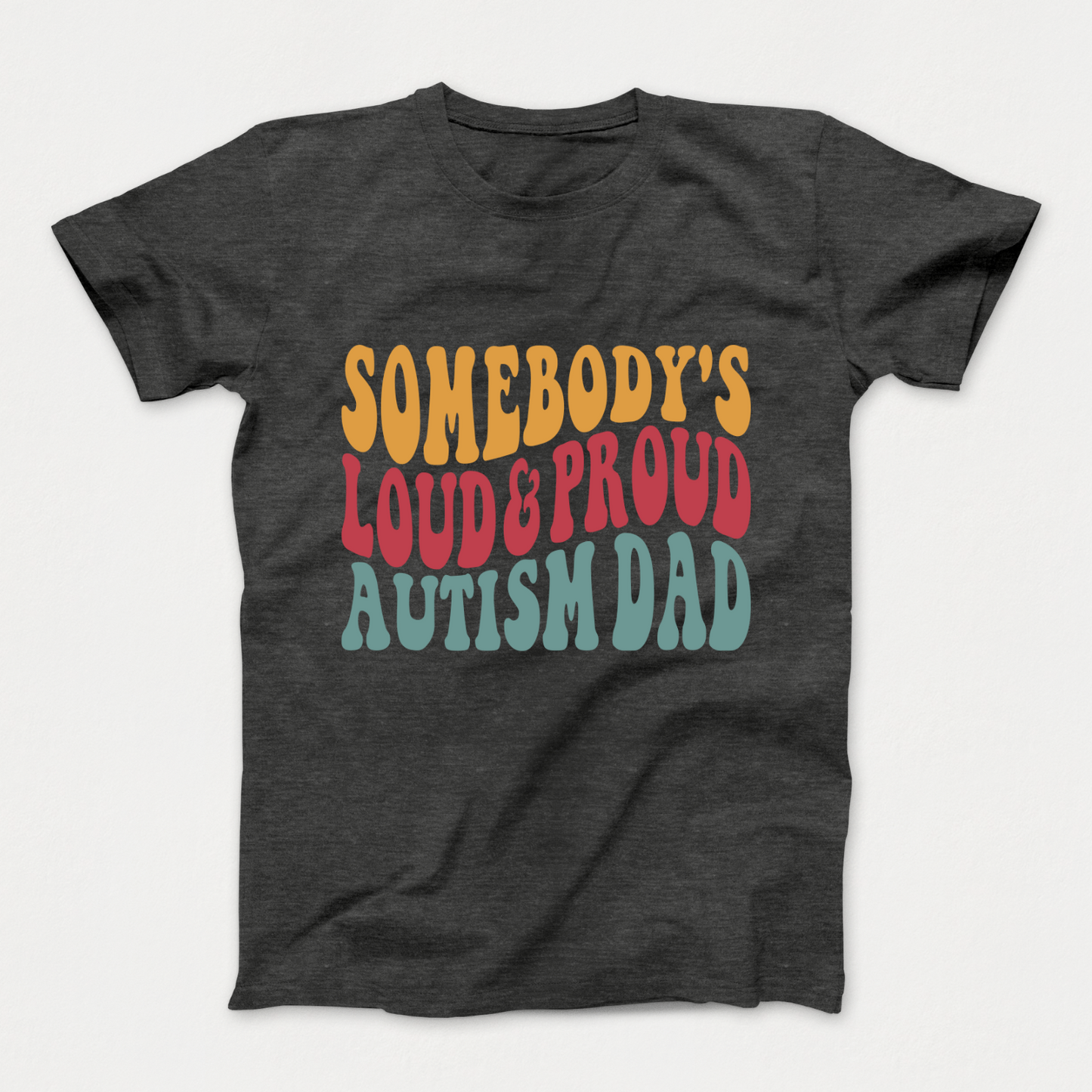 Celebrate Your Awesome Autistic Kid - Loud & Proud Autism Dad T-Shirt 2024