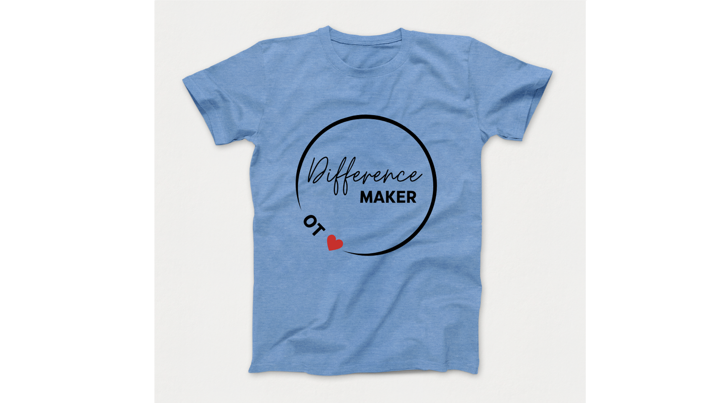 Difference Maker Occupational Therapist Autism Acceptance T-Shirt