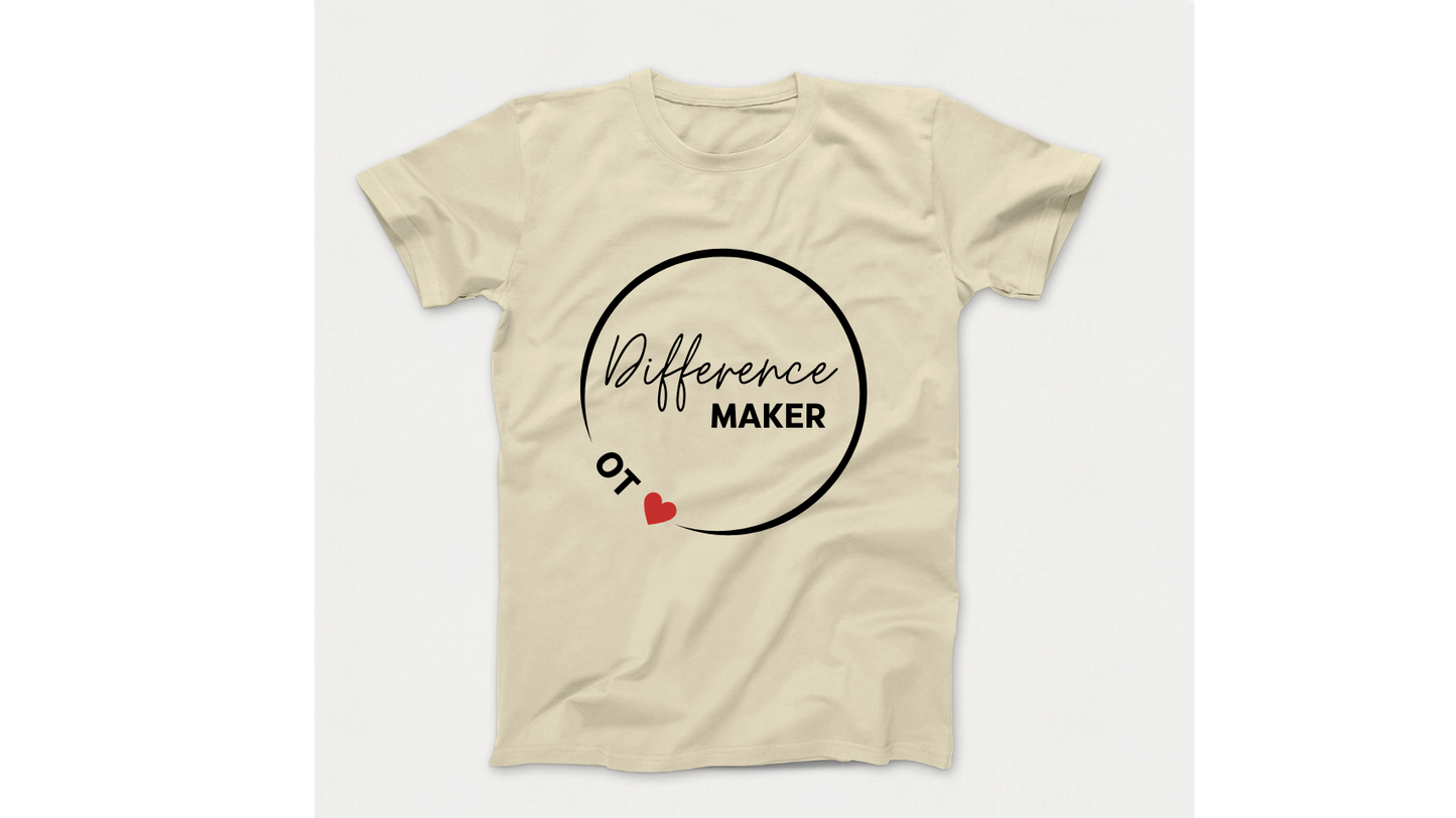 Difference Maker Occupational Therapist Autism Acceptance T-Shirt