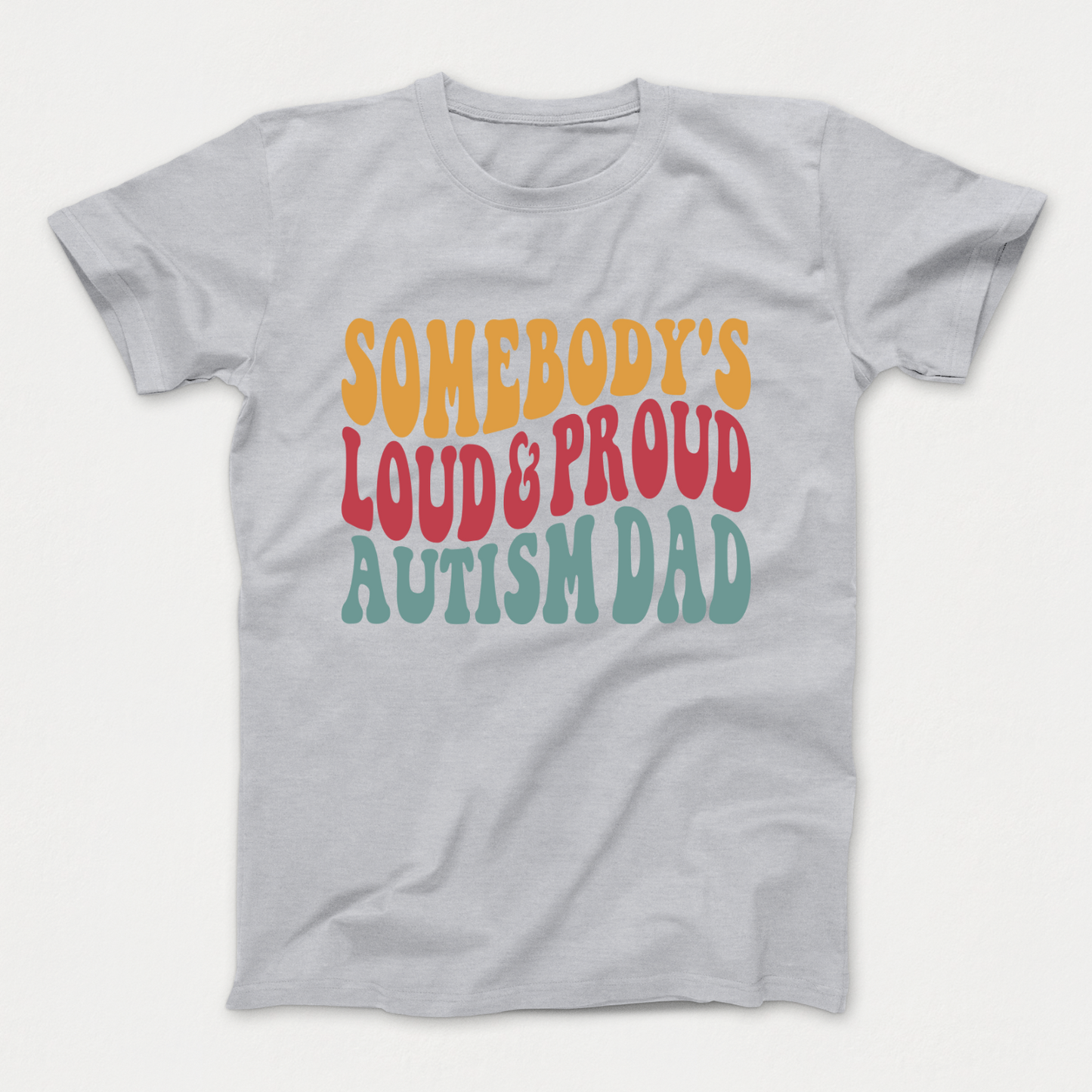 Celebrate Your Awesome Autistic Kid - Loud & Proud Autism Dad T-Shirt 2024