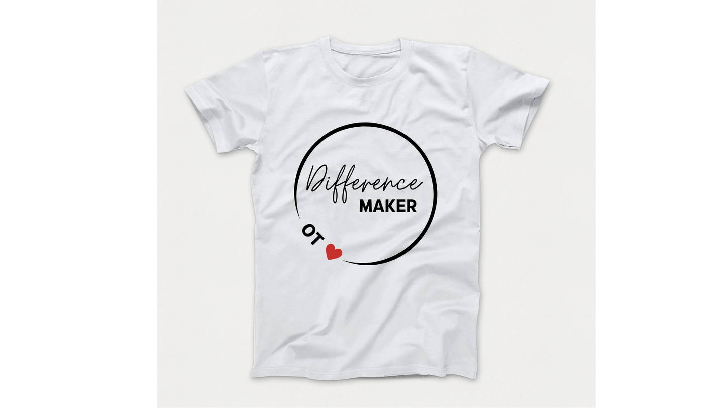 Difference Maker Occupational Therapist Autism Acceptance T-Shirt