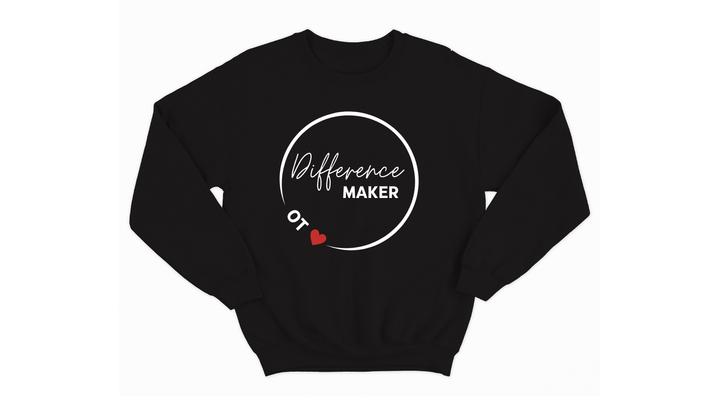 Difference Maker Occupational Therapist Autism Acceptance Sweatshirt