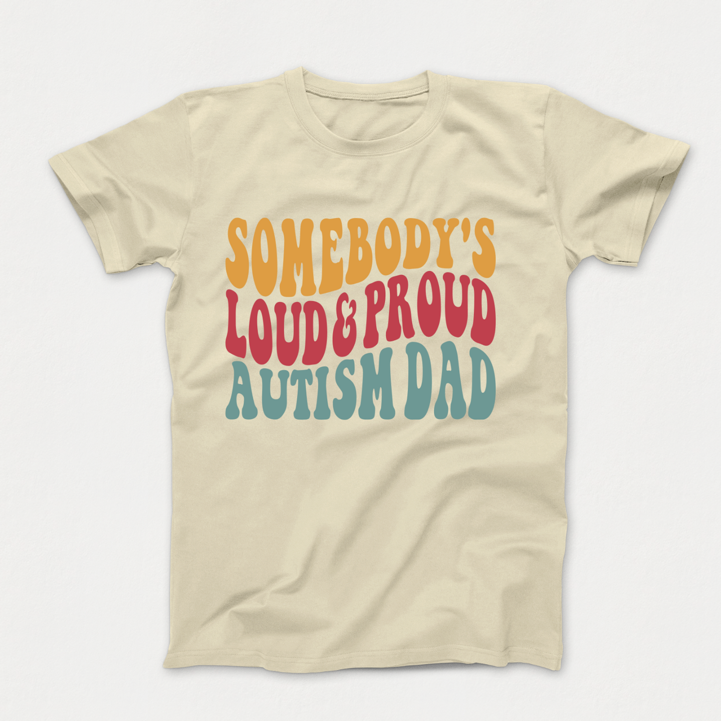 Celebrate Your Awesome Autistic Kid - Loud & Proud Autism Dad T-Shirt 2024