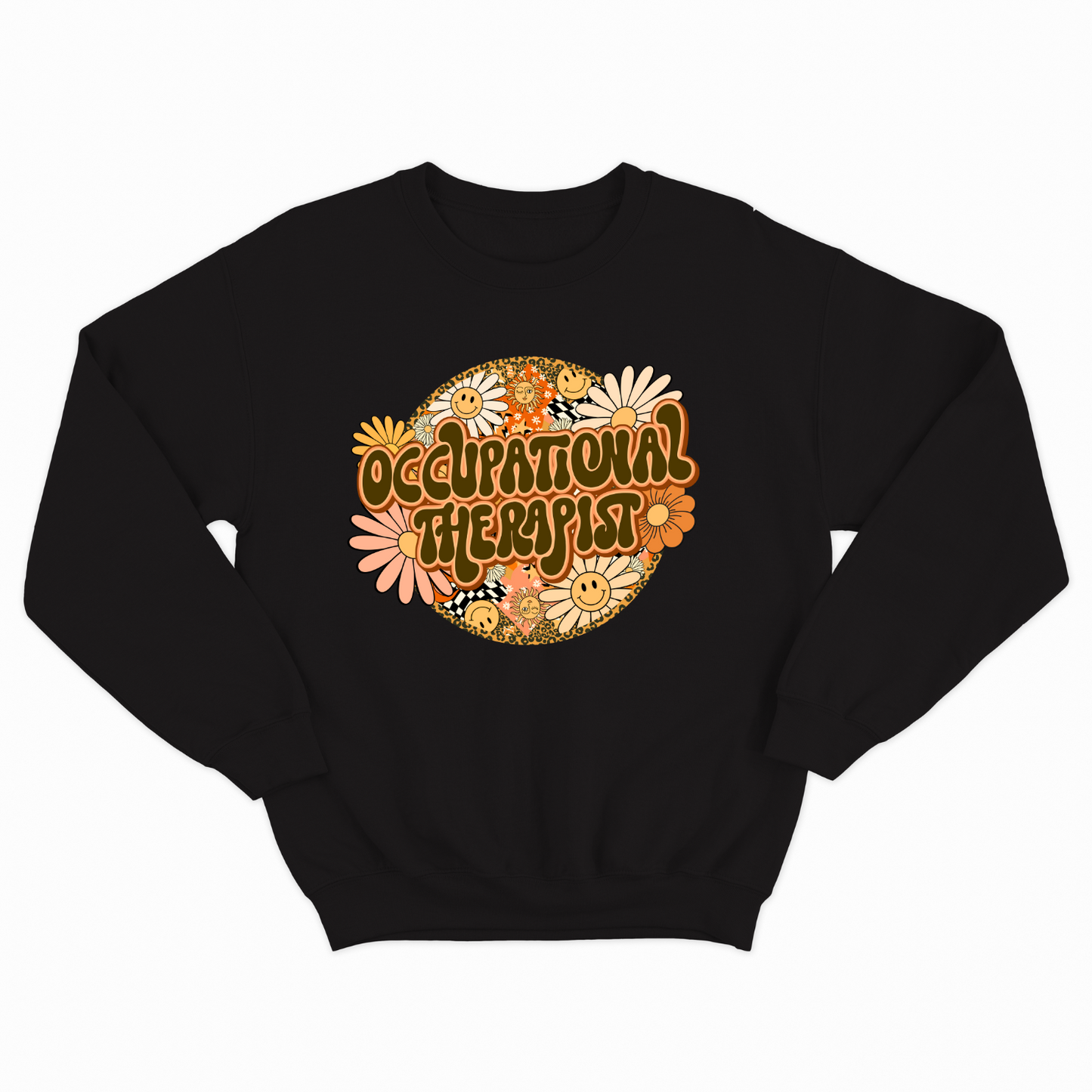 Special Education Occupational Therapist Pride: Floral Retro Style Sweatshirt for Special Education Occupational Therapy