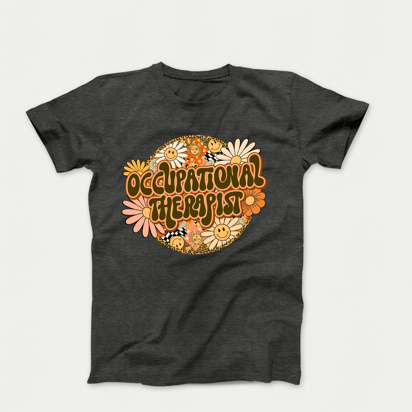 Special Education Occupational Therapist Pride: Floral Retro Style T-Shirt for Special Education Occupational Therapist