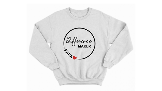 Difference Maker Para Professional Autism Acceptance Sweatshirt