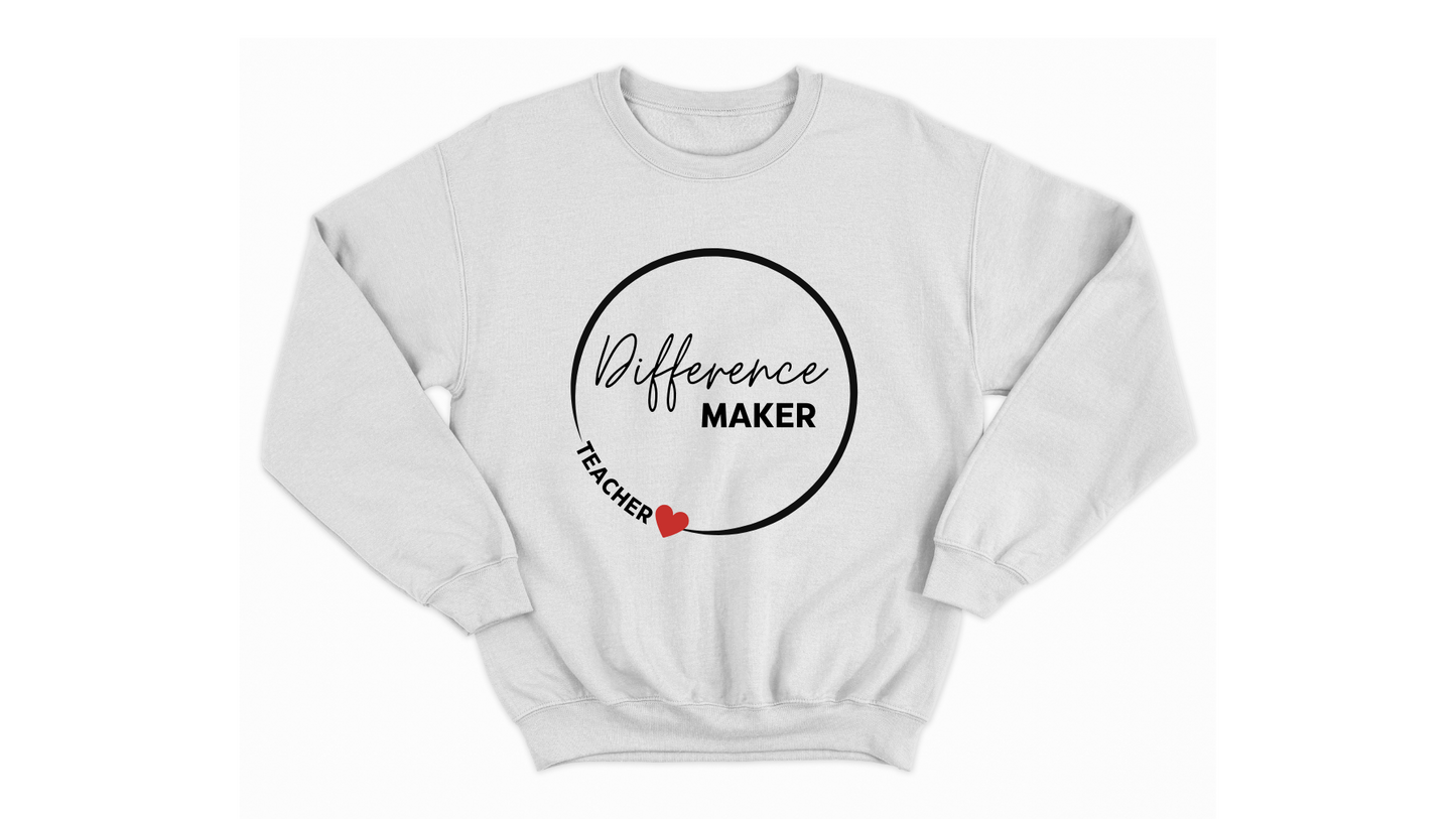 Difference Maker Teacher Autism Acceptance Sweatshirt