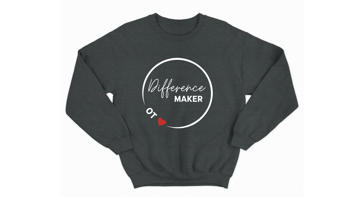 Difference Maker Occupational Therapist Autism Acceptance Sweatshirt