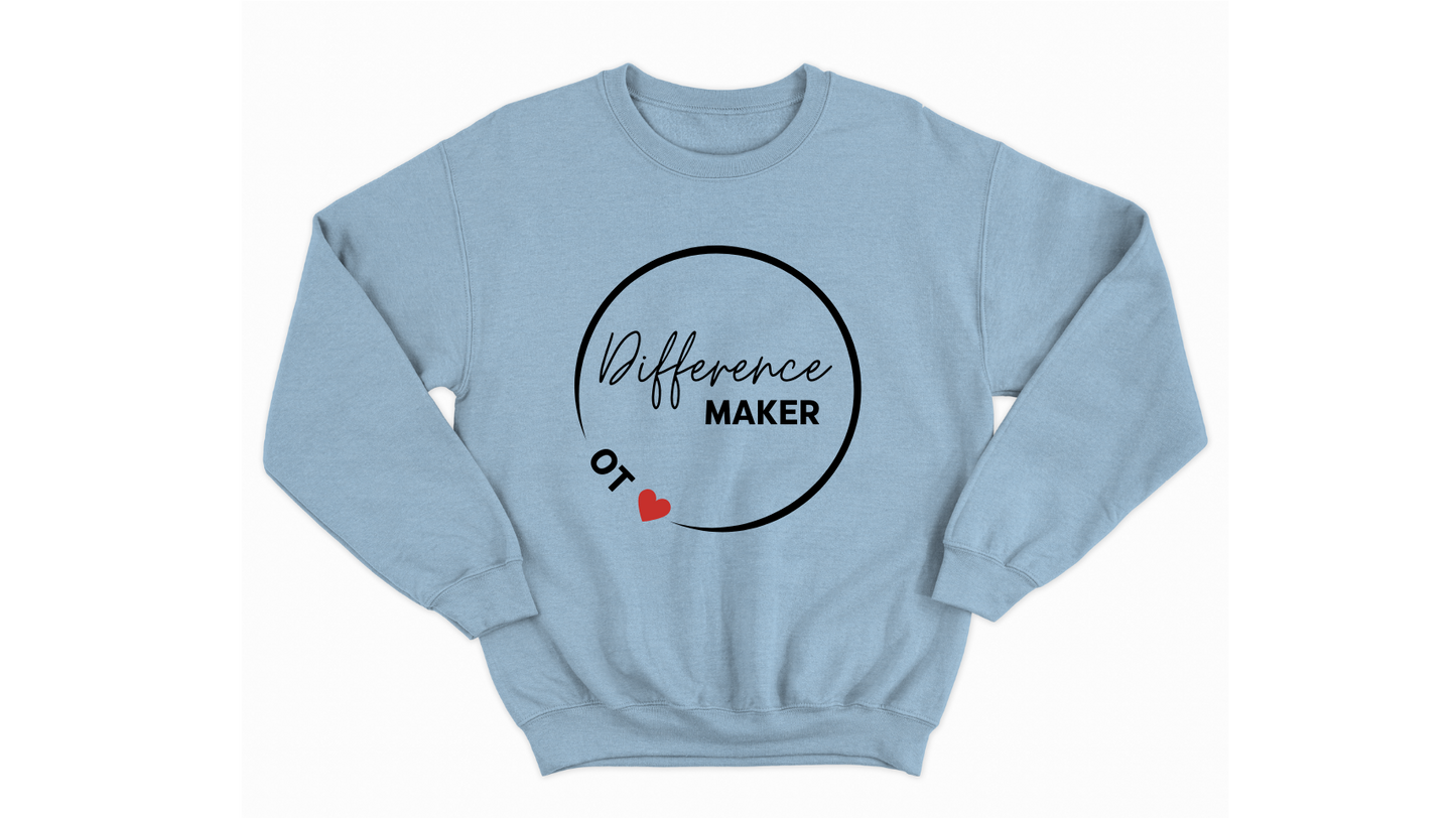 Difference Maker Occupational Therapist Autism Acceptance Sweatshirt