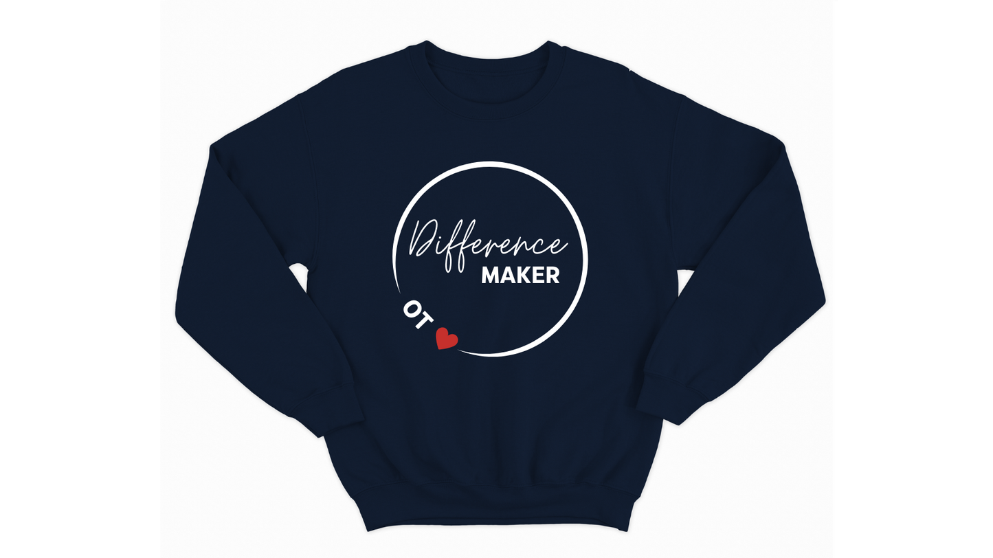 Difference Maker Occupational Therapist Autism Acceptance Sweatshirt