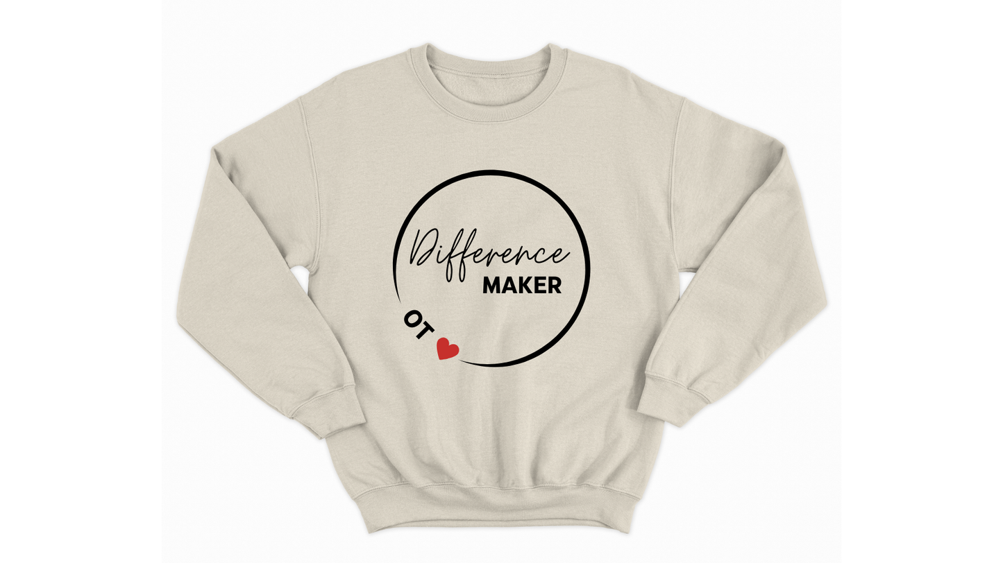 Difference Maker Occupational Therapist Autism Acceptance Sweatshirt