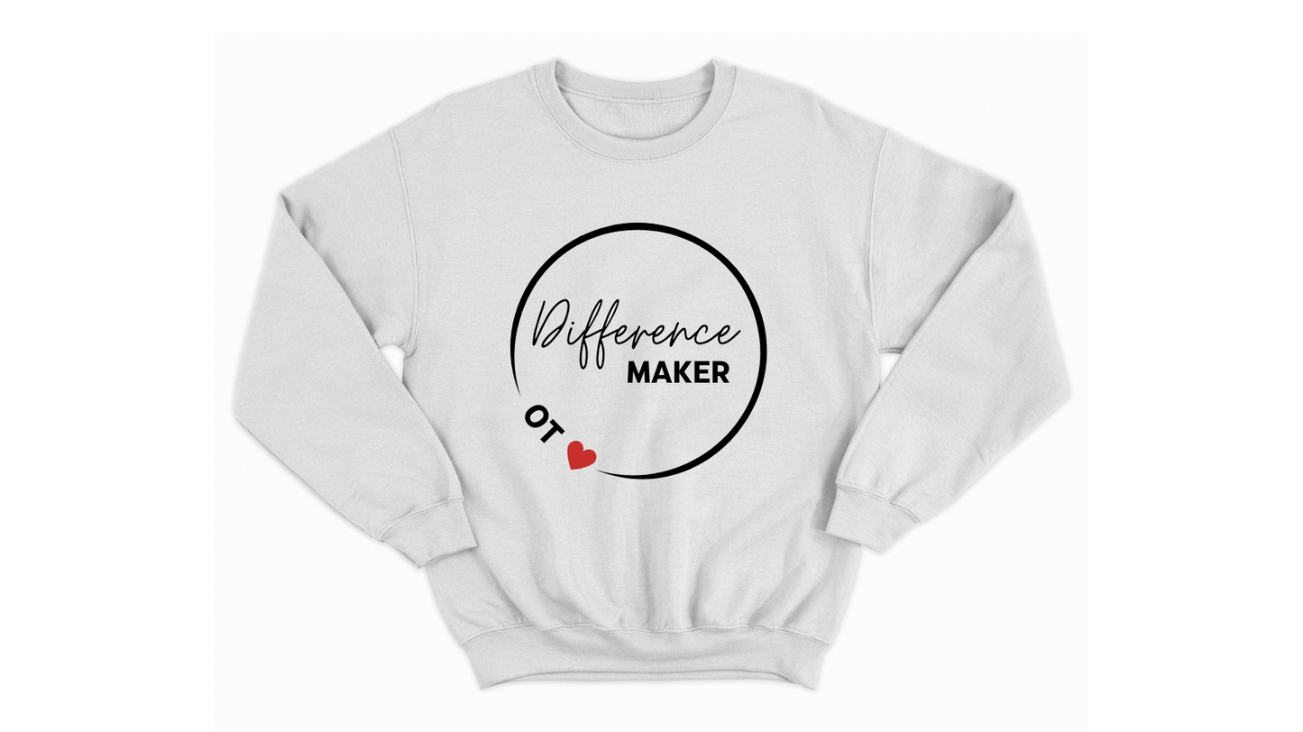 Difference Maker Occupational Therapist Autism Acceptance Sweatshirt