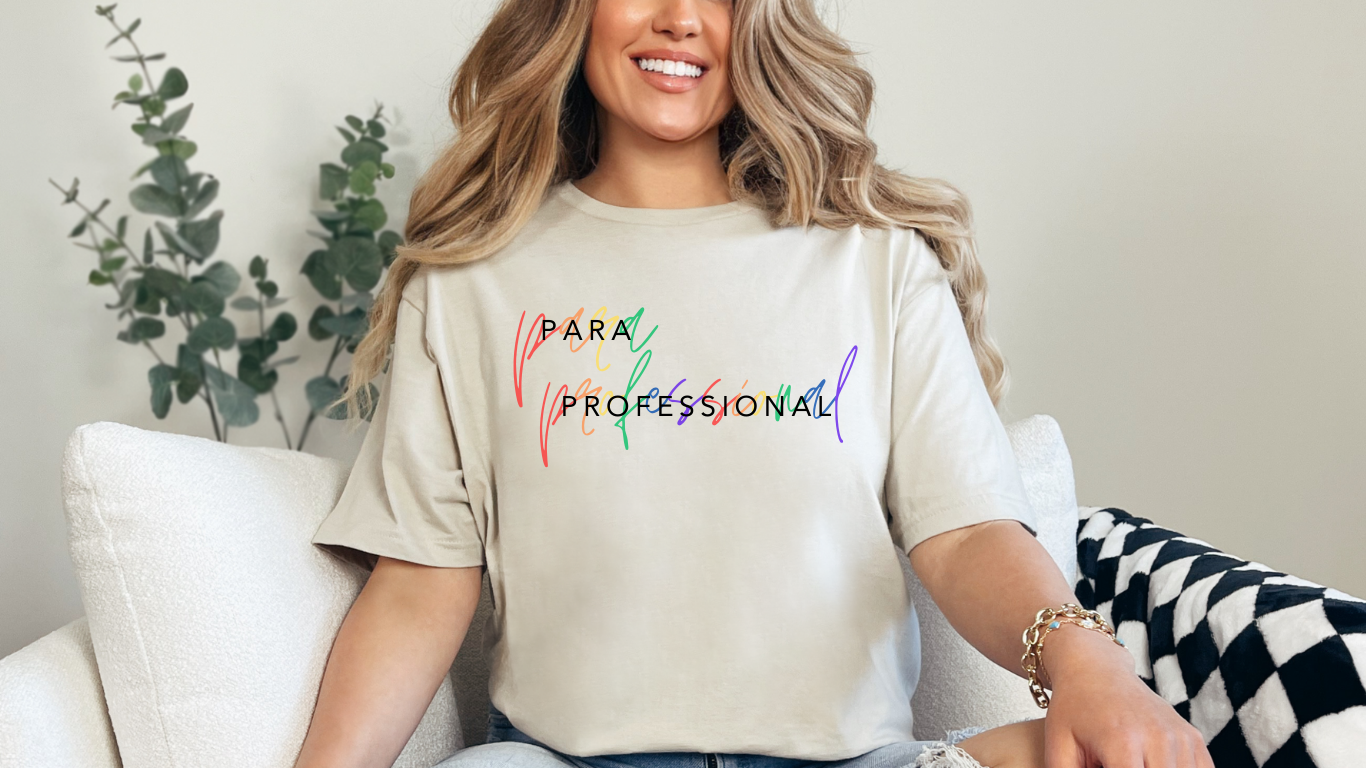 Celebrate Autism Acceptance with Our Para Professional Rainbow T-Shirt!