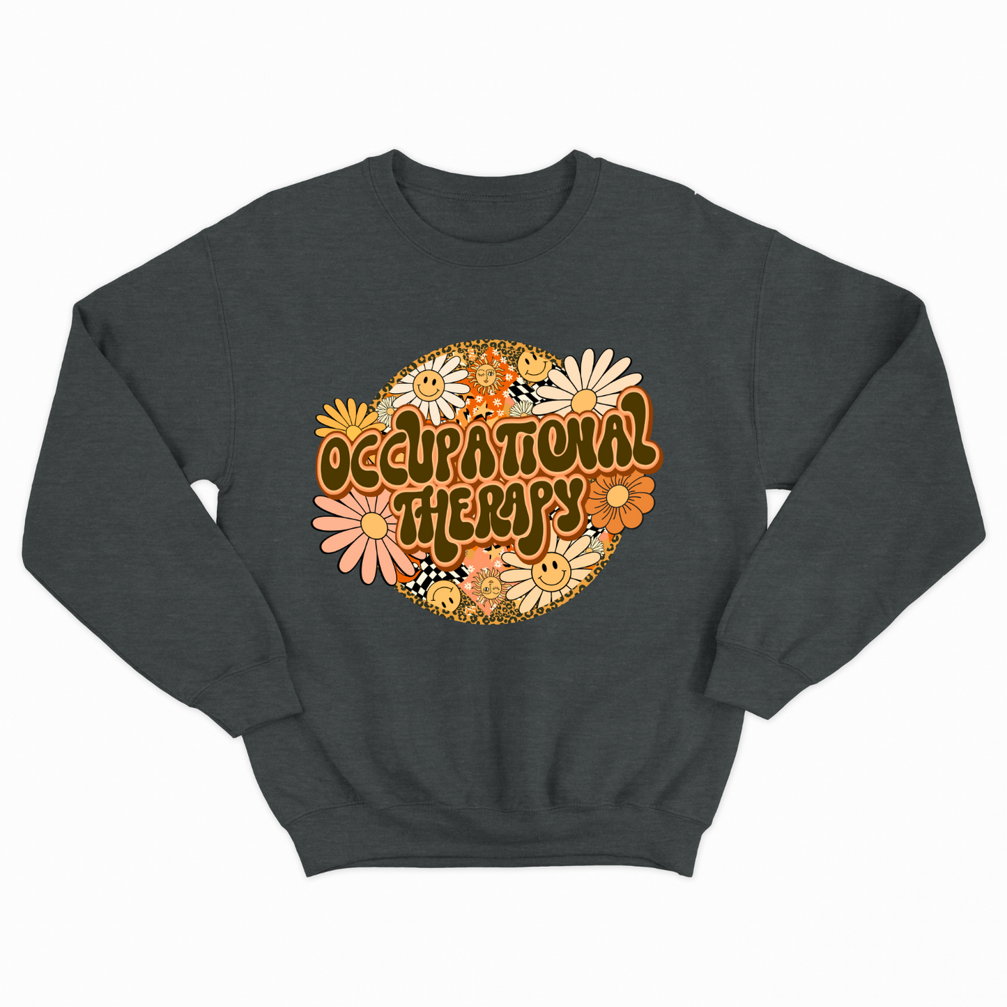 Special Education Occupational Therapist Pride: Floral Retro Style Sweatshirt for Special Education Occupational Therapy