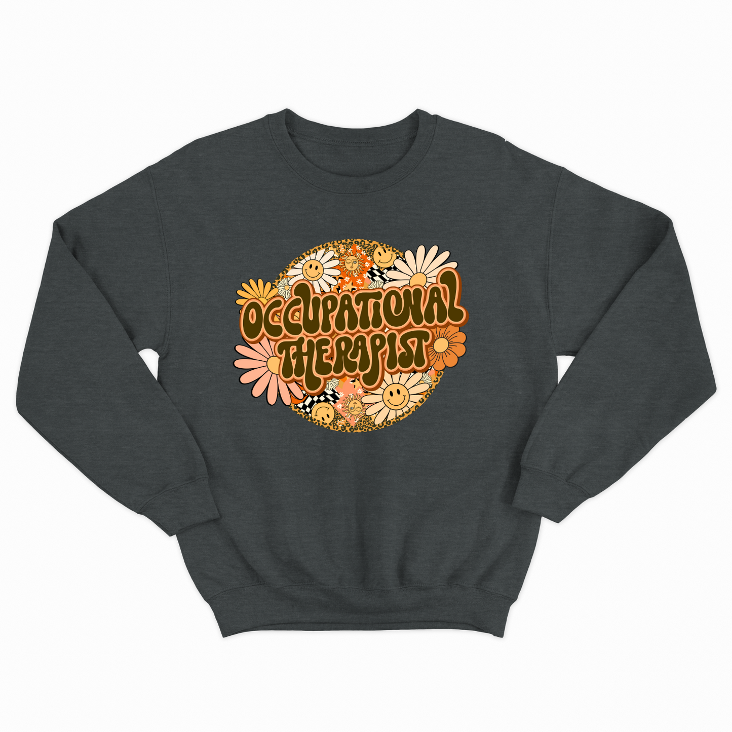 Special Education Occupational Therapist Pride: Floral Retro Style Sweatshirt for Special Education Occupational Therapy