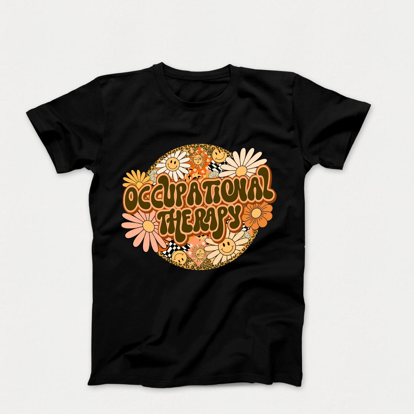 Special Education Occupational Therapist Pride: Floral Retro Style T-Shirt for Special Education Occupational Therapy