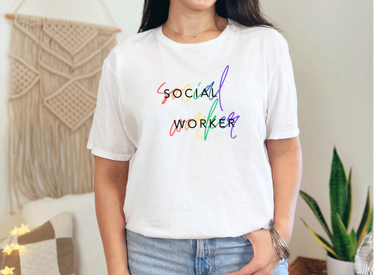 Social Worker Strong: Autism Acceptance T-Shirt