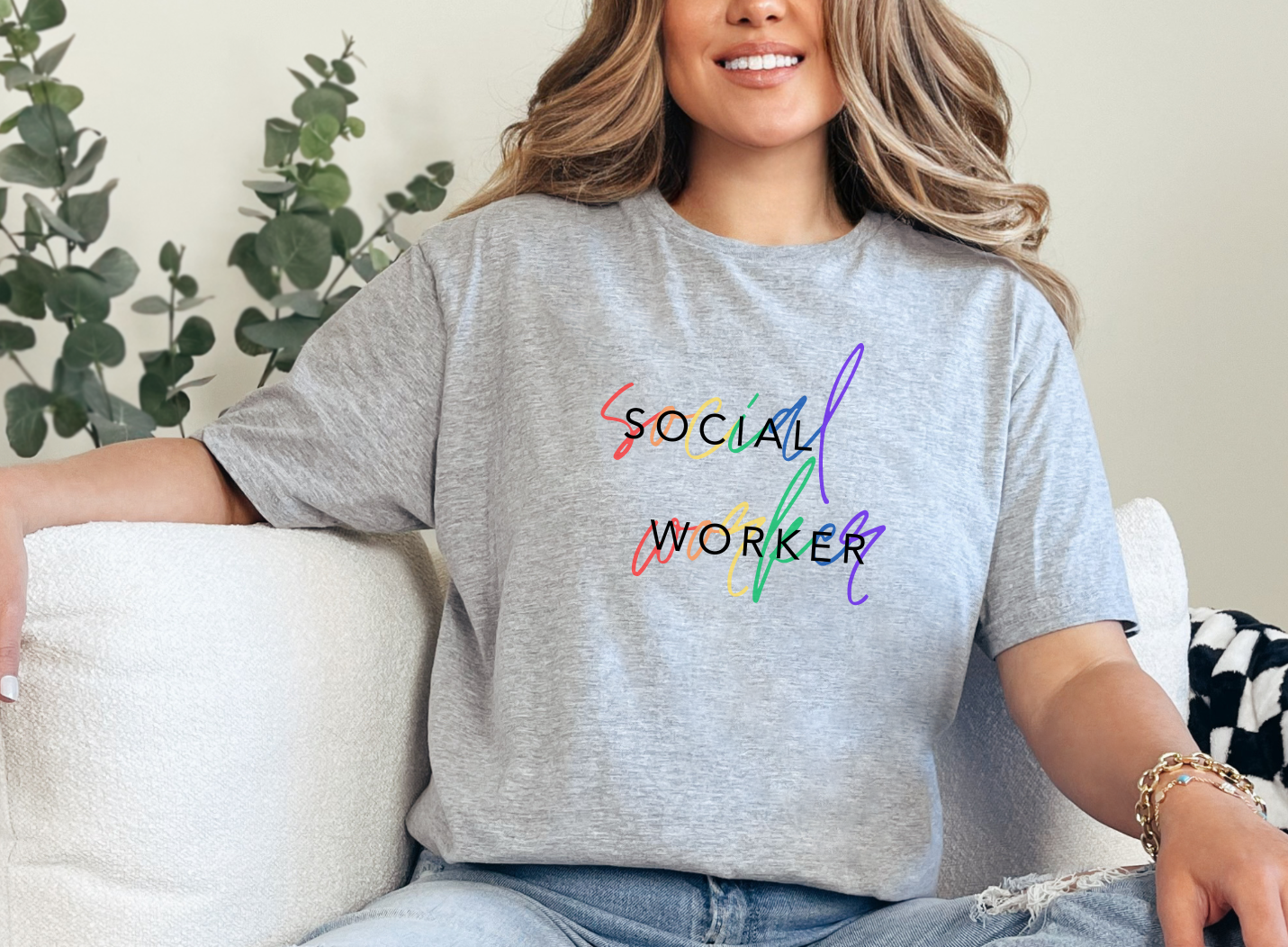 Social Worker Strong: Autism Acceptance T-Shirt