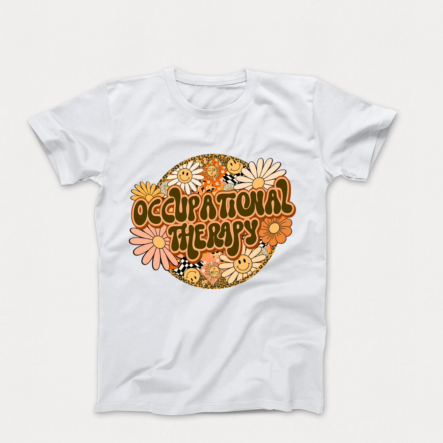 Special Education Occupational Therapist Pride: Floral Retro Style T-Shirt for Special Education Occupational Therapy