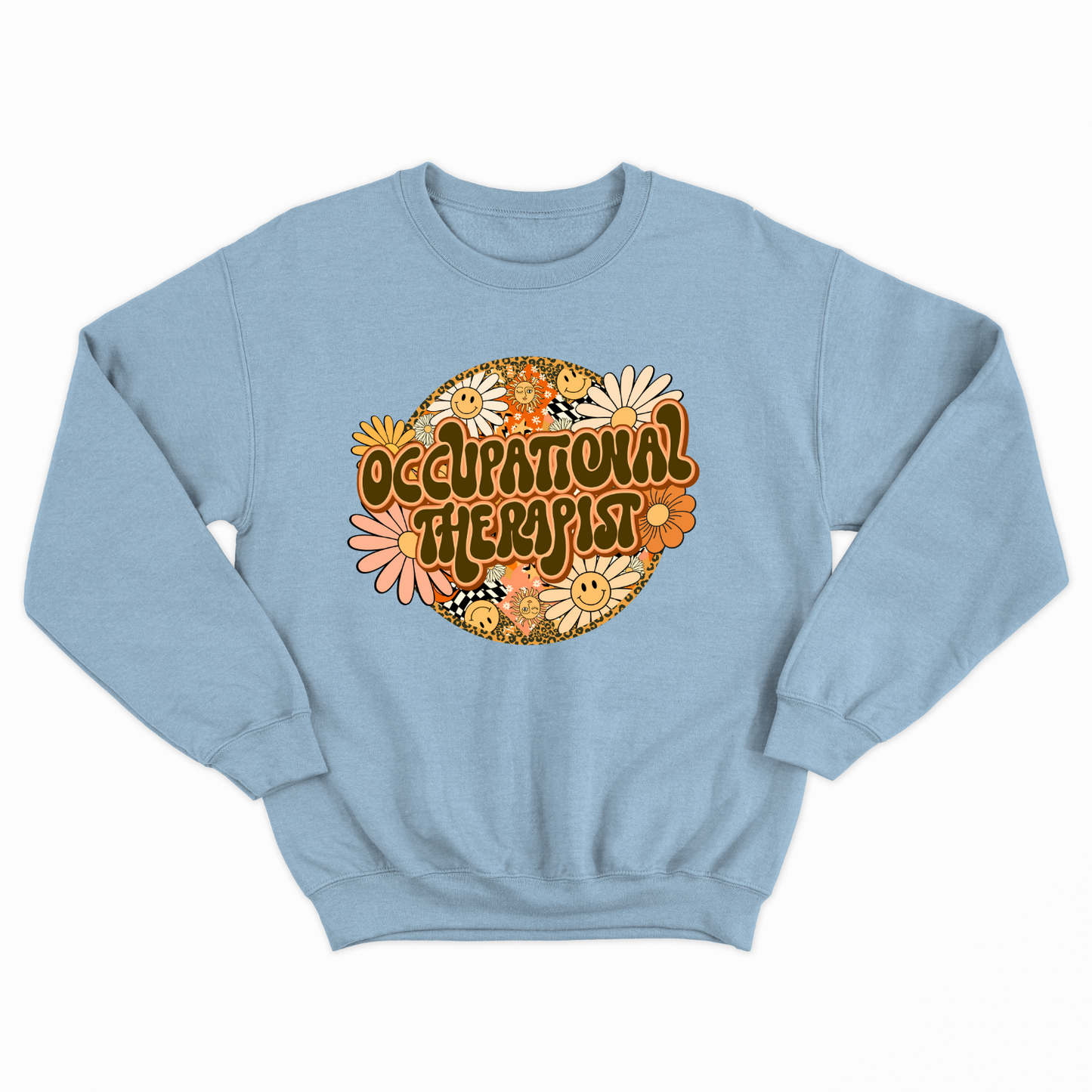 Special Education Occupational Therapist Pride: Floral Retro Style Sweatshirt for Special Education Occupational Therapy