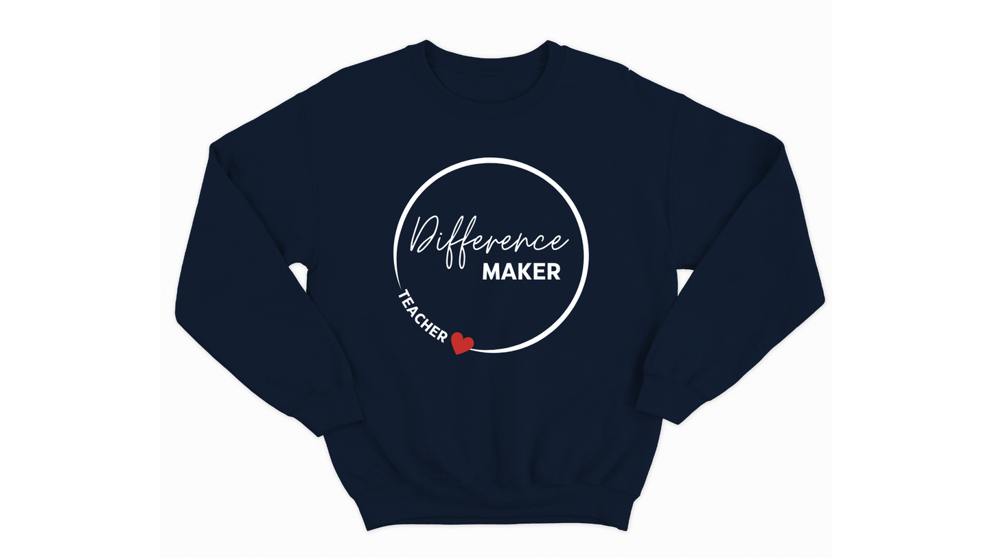 Difference Maker Teacher Autism Acceptance Sweatshirt