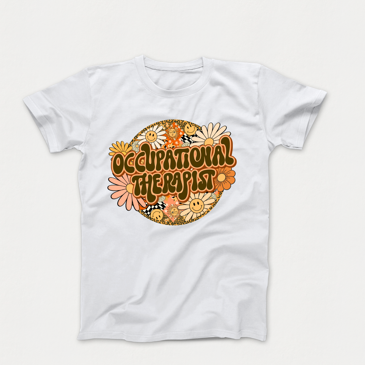 Special Education Occupational Therapist Pride: Floral Retro Style T-Shirt for Special Education Occupational Therapist