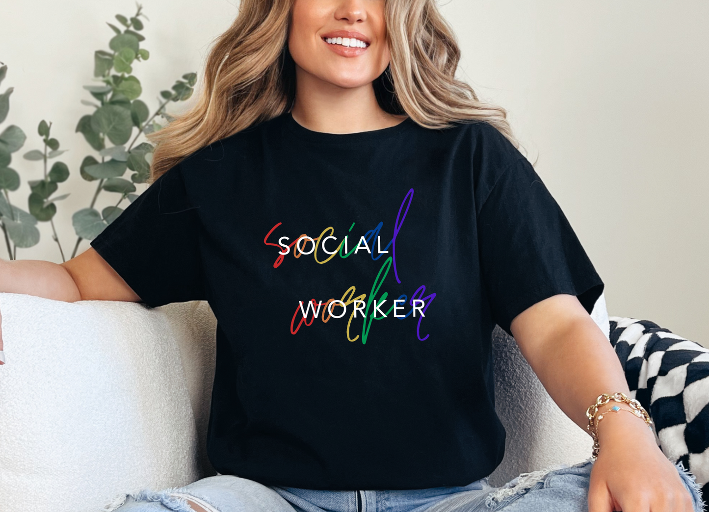 Social Worker Strong: Autism Acceptance T-Shirt