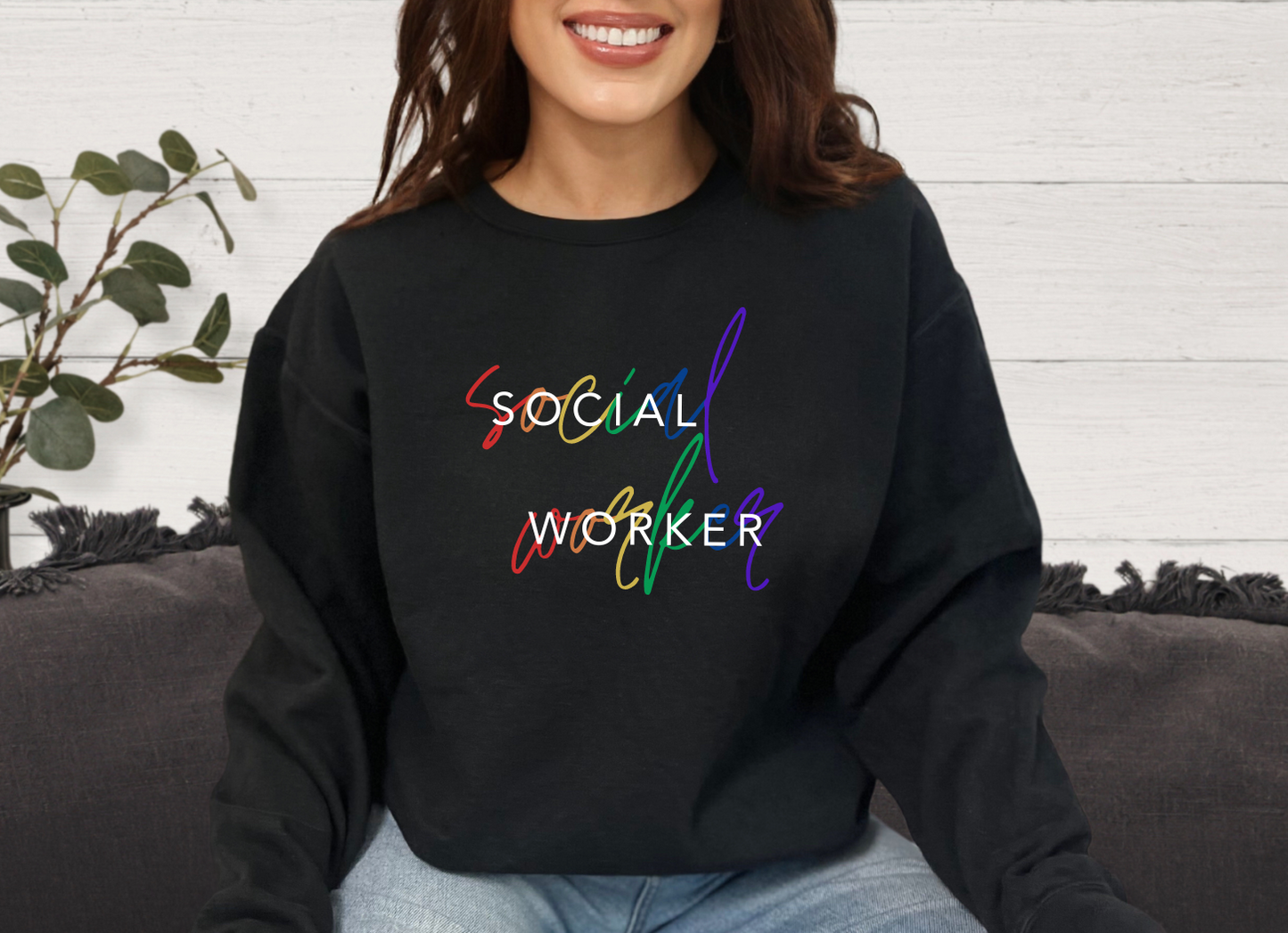 Social Worker Strong: Autism Acceptance Sweatshirt