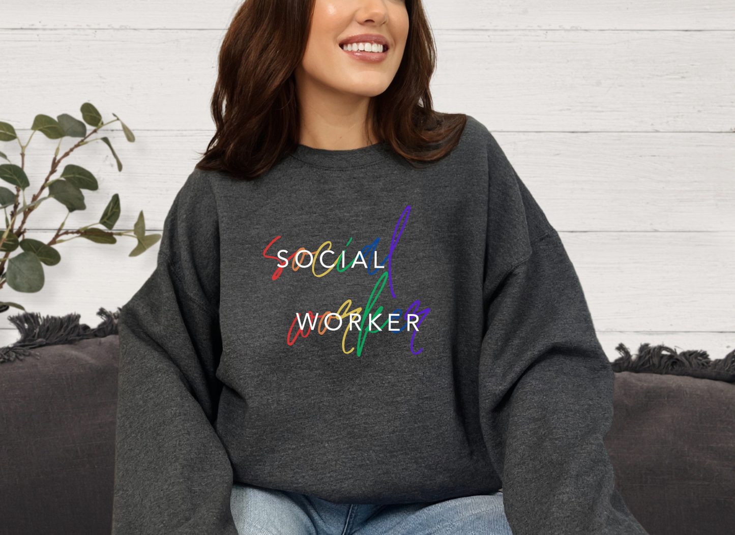 Social Worker Strong: Autism Acceptance Sweatshirt