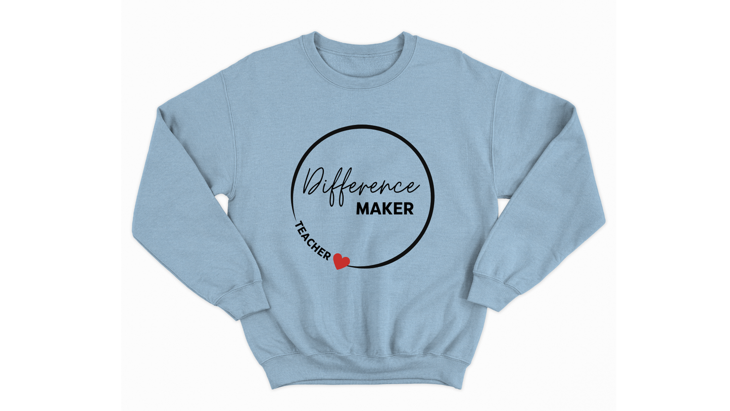 Difference Maker Teacher Autism Acceptance Sweatshirt