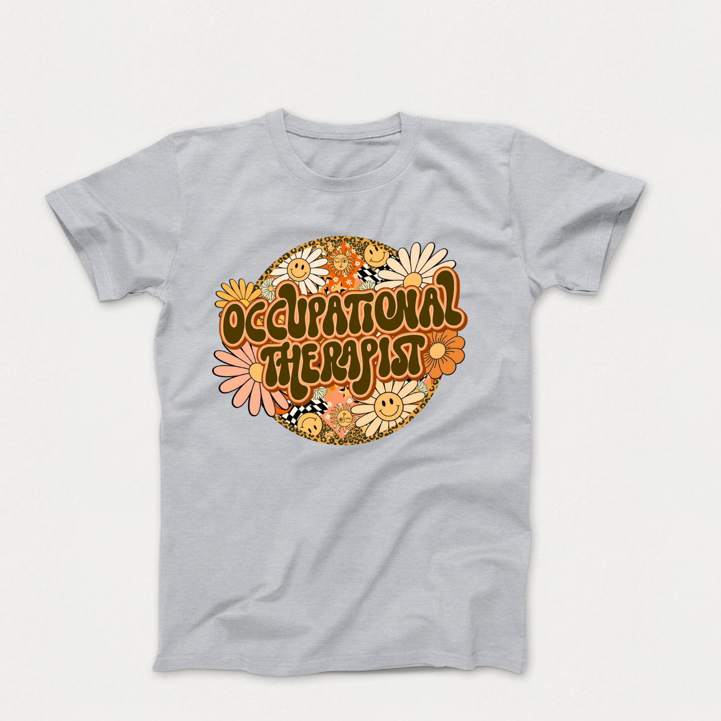 Special Education Occupational Therapist Pride: Floral Retro Style T-Shirt for Special Education Occupational Therapist