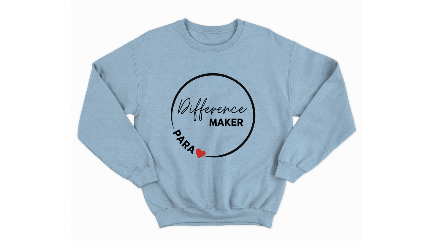 Difference Maker Para Professional Autism Acceptance Sweatshirt