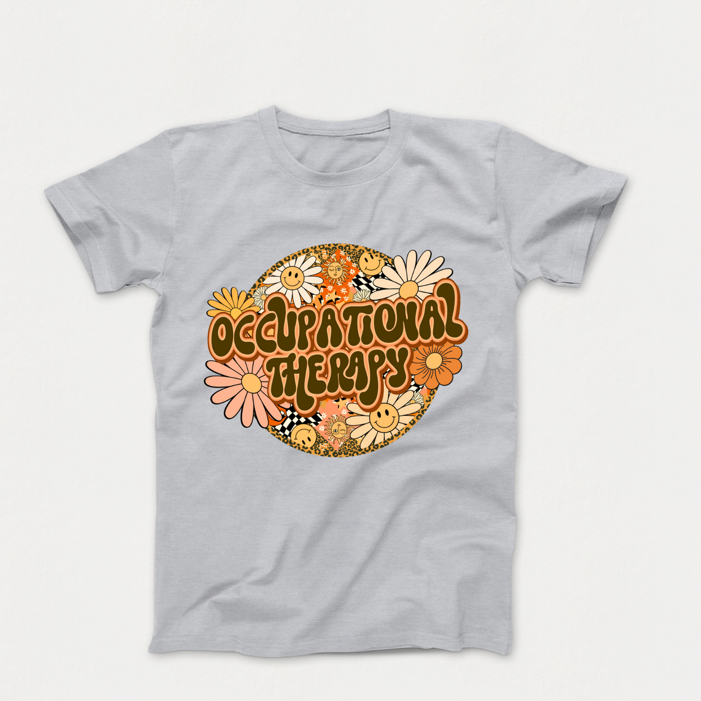 Special Education Occupational Therapist Pride: Floral Retro Style T-Shirt for Special Education Occupational Therapy