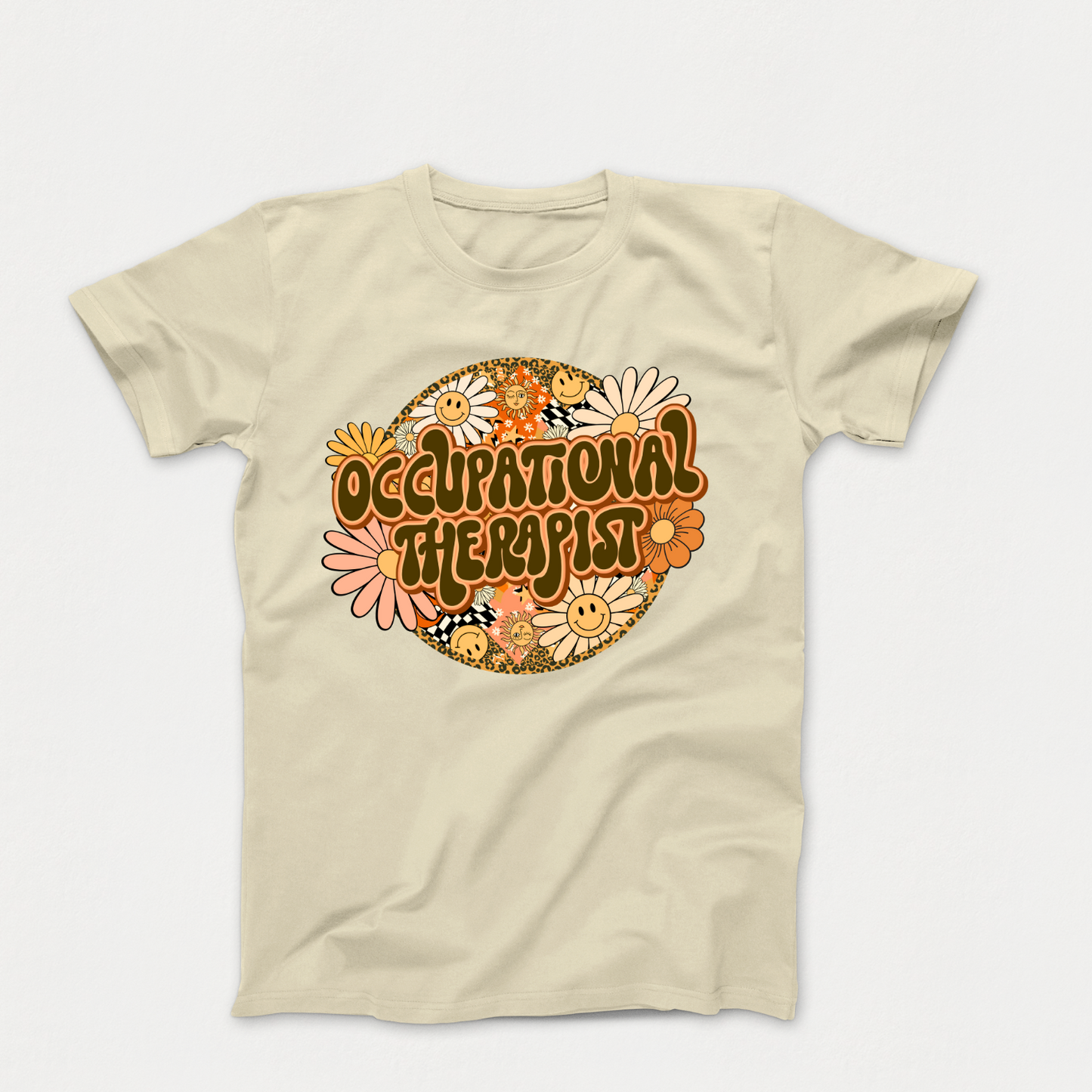 Special Education Occupational Therapist Pride: Floral Retro Style T-Shirt for Special Education Occupational Therapist