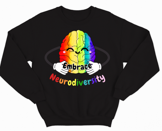 Embrace Neurodiversity with this Vibrant Brain Sweatshirt