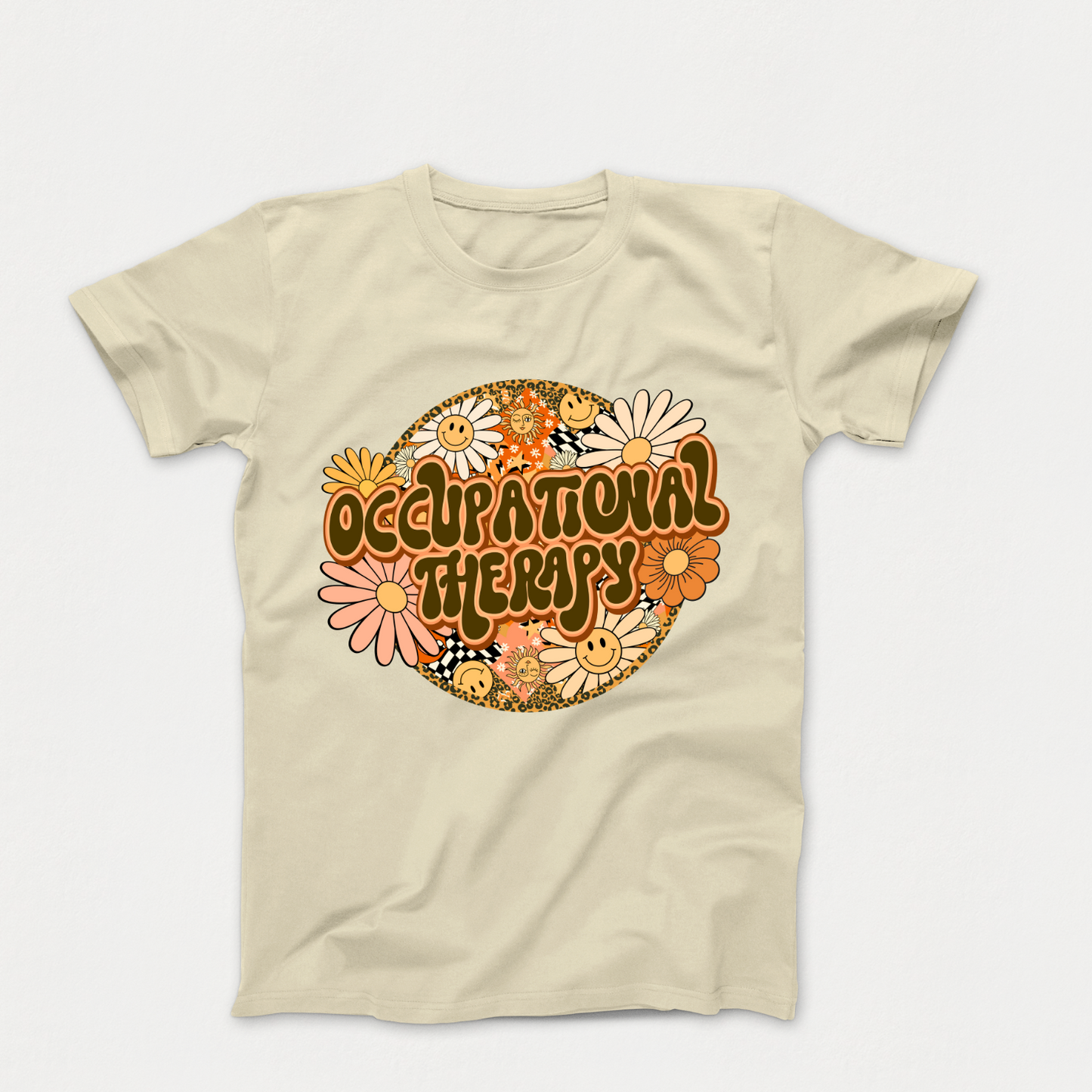 Special Education Occupational Therapist Pride: Floral Retro Style T-Shirt for Special Education Occupational Therapy