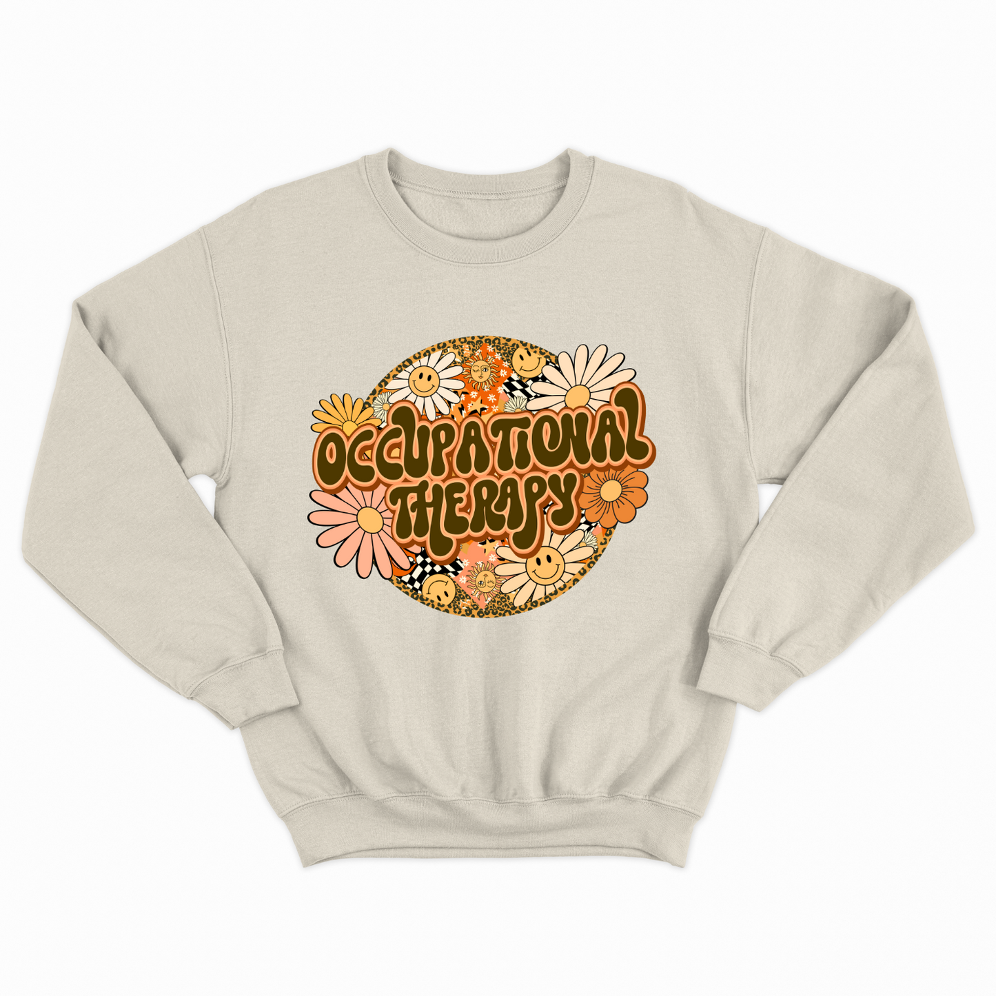 Special Education Occupational Therapist Pride: Floral Retro Style Sweatshirt for Special Education Occupational Therapy