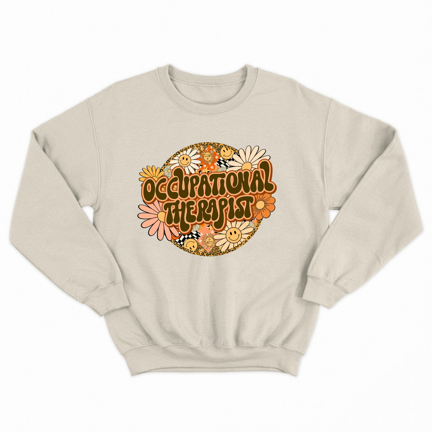 Special Education Occupational Therapist Pride: Floral Retro Style Sweatshirt for Special Education Occupational Therapy