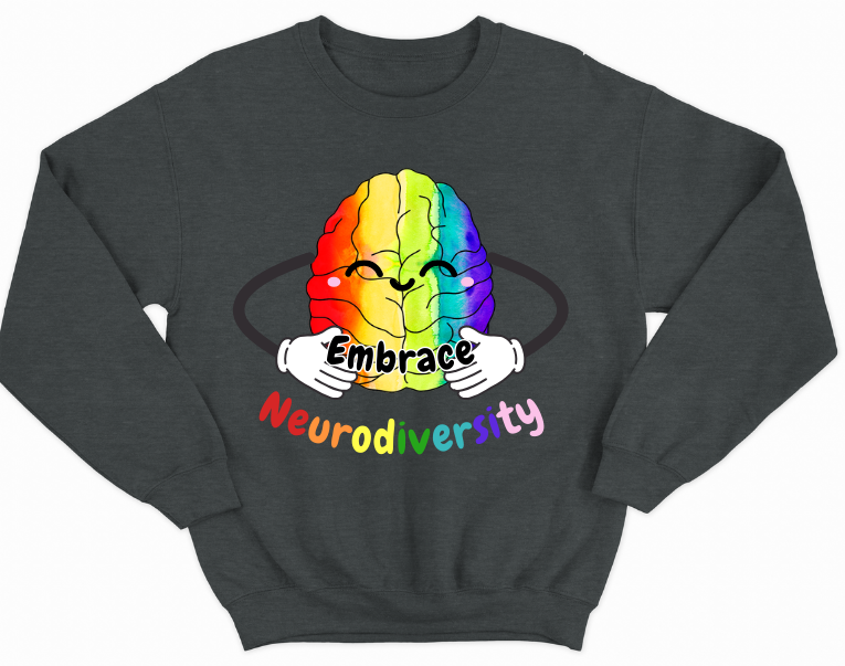 Embrace Neurodiversity with this Vibrant Brain Sweatshirt