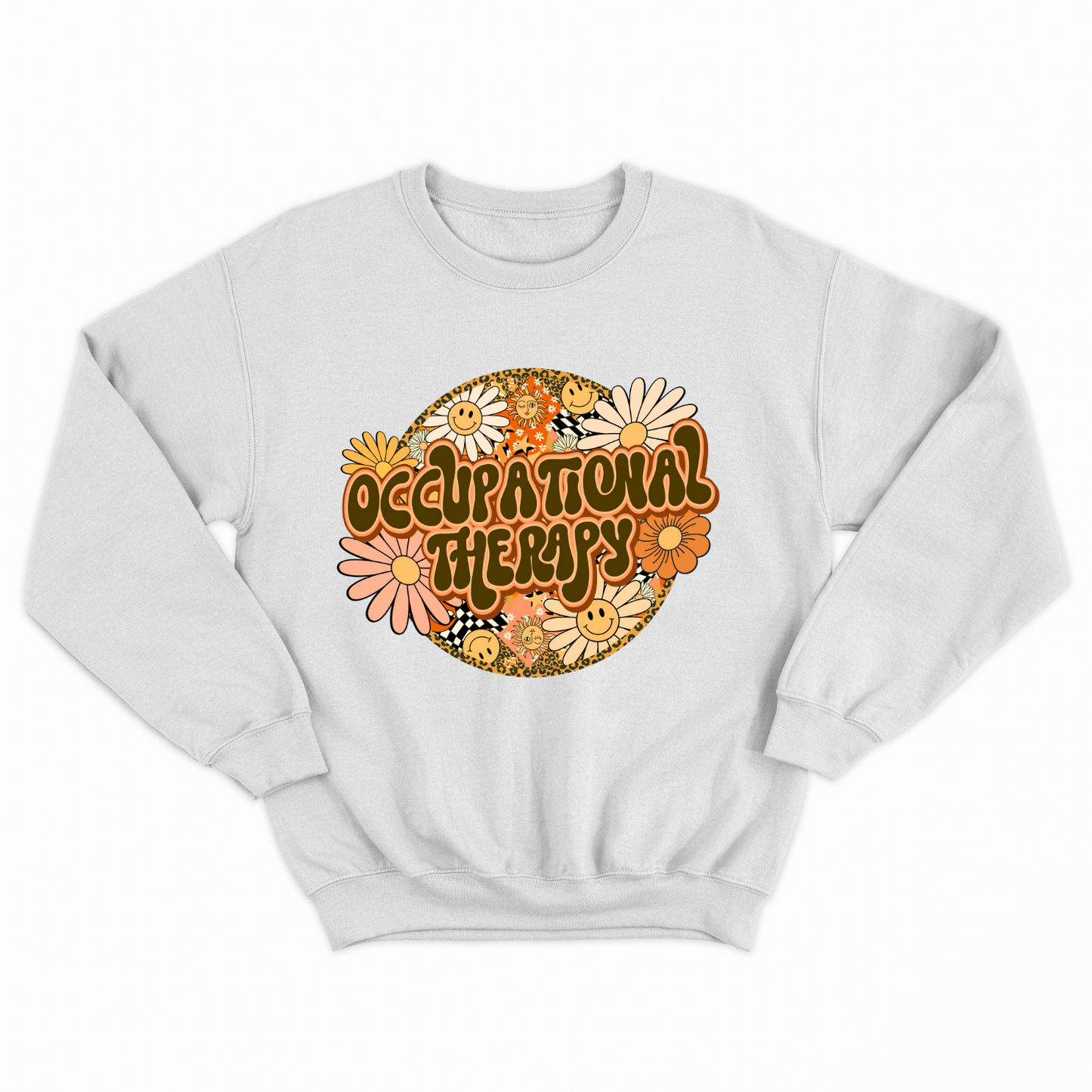 Special Education Occupational Therapist Pride: Floral Retro Style Sweatshirt for Special Education Occupational Therapy