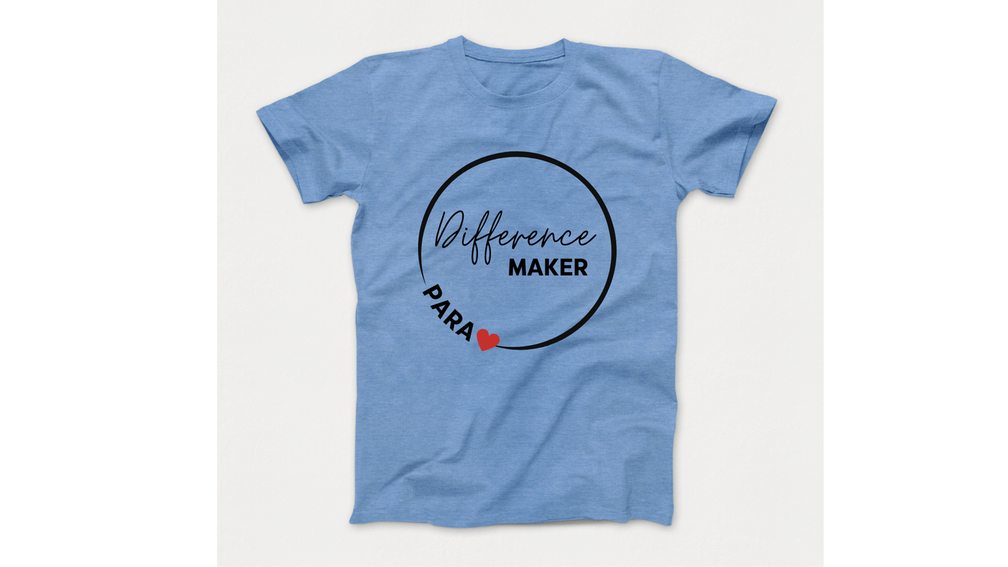 Difference Maker Para Professional Autism Acceptance T-Shirt