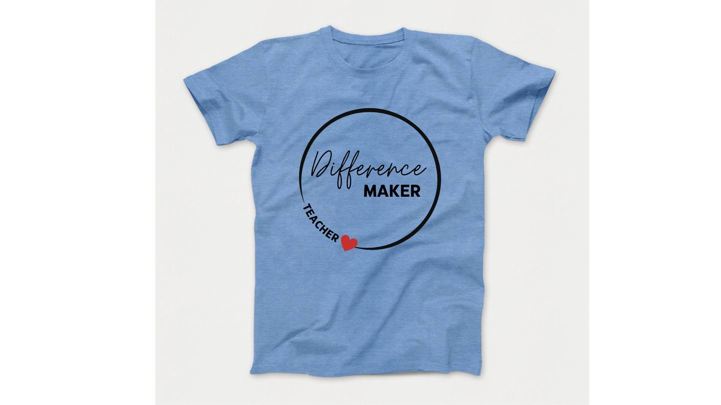 Difference Maker Teacher Autism Acceptance T-Shirt