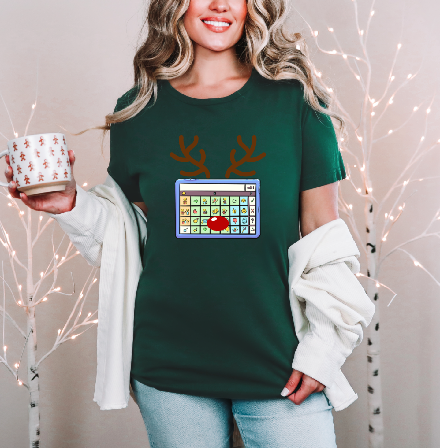 PECS Reindeer Dark Green T-Shirt