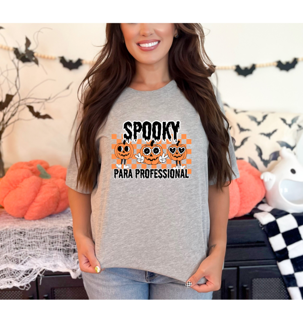 Spooky Para Shirt Light Grey