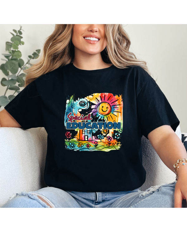 Special education shirt black
